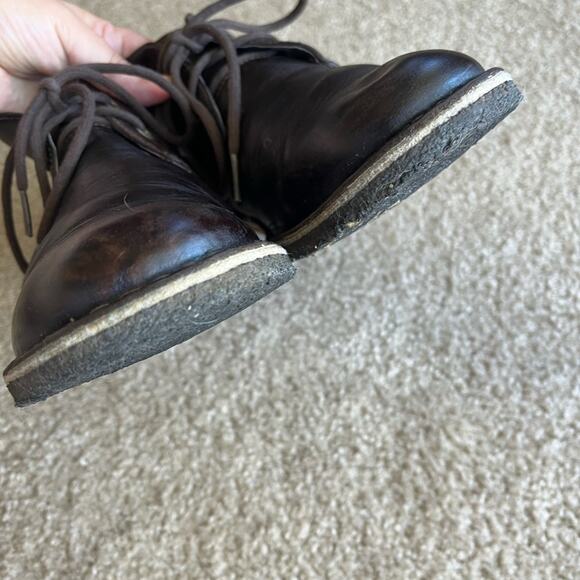 UGG Dark Brown Leather Men Chukka Ankle Boots 3275 main image 8